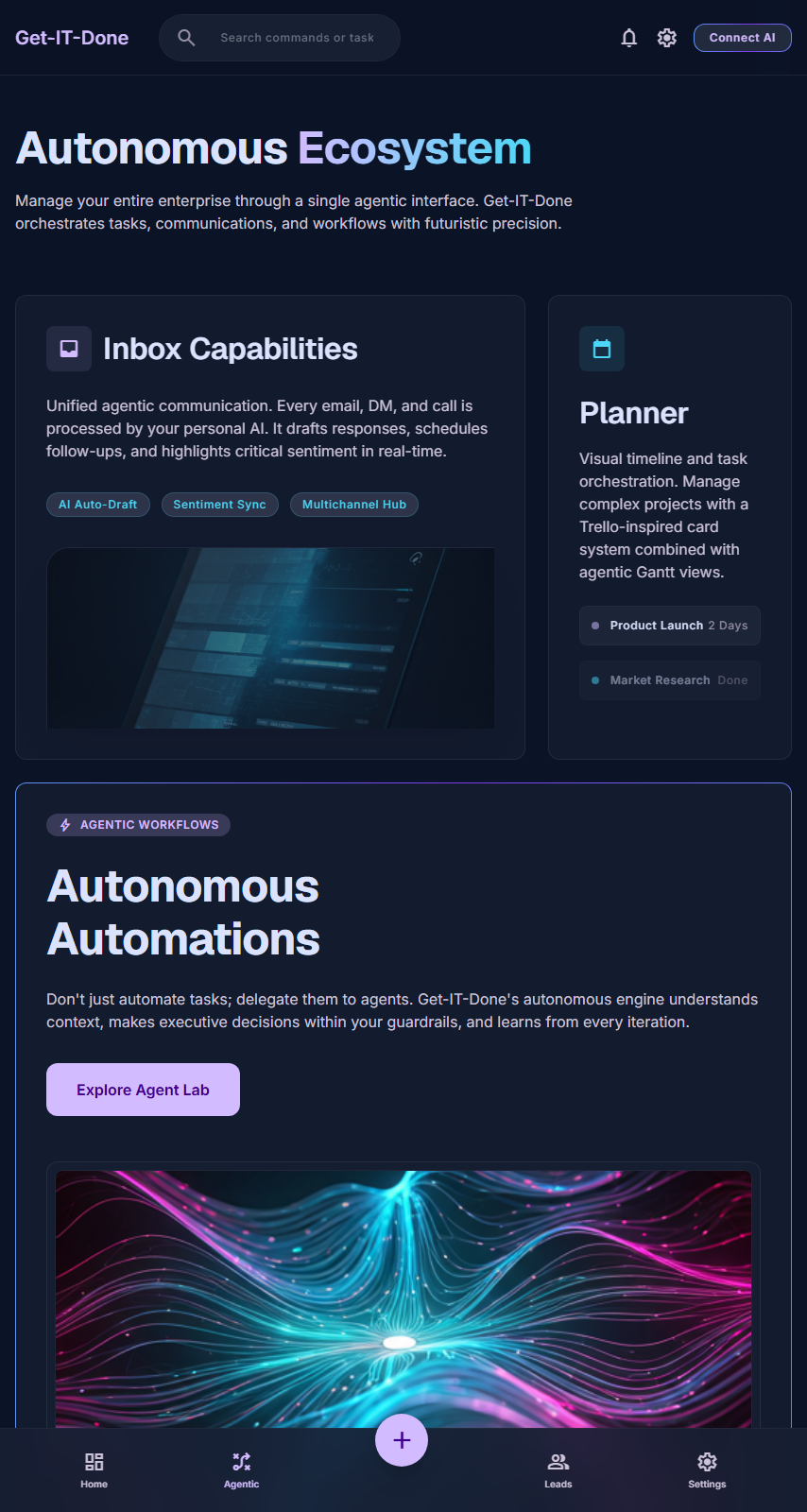 Proactive Intelligence for Modern CRM screen preview